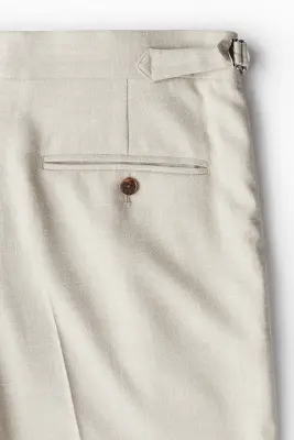 Pantalon de costume Regular Fit - Beige clair — photo 1