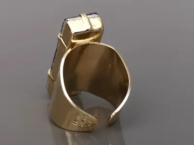 Audrey big crystal ring — photo 3