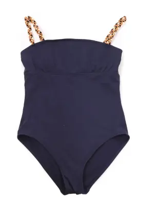 Maillot de bain une pièce bleu violet bretelle tressées Prix boutique 450€ Taille XS/S — photo 4