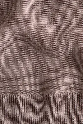 Top à manches chauve-souris en maille fine - Taupe ancien — photo 4