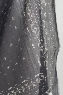 NITTO – MILANO PAISLAY FOULARD 65 x 65 – BLACK — photo 5