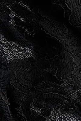 Jupe longue en dentelle - Noir — photo 3