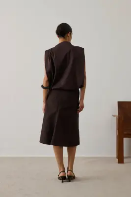 TOP IDRIS MARRON FONCÉ — photo 4