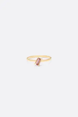 BAGUE EWANDE SIMPLE BAGUETTE - Or rose 18 carats — photo 3