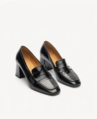 Mocassins n°610 Noir vernis - Rivecour — photo 2