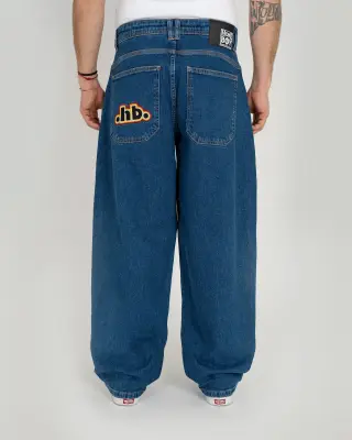 pantalon homeboy x-tra monster retro hb denim – washed blue — photo 3