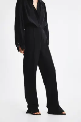 Pantalon cigarette - Noir — photo 1