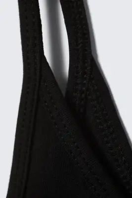 Débardeur à bretelles ajusté - Noir — photo 3