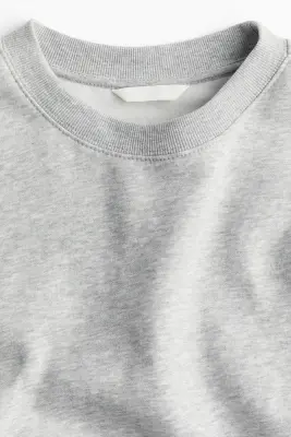 Sweat oversize - Gris clair chiné — photo 6