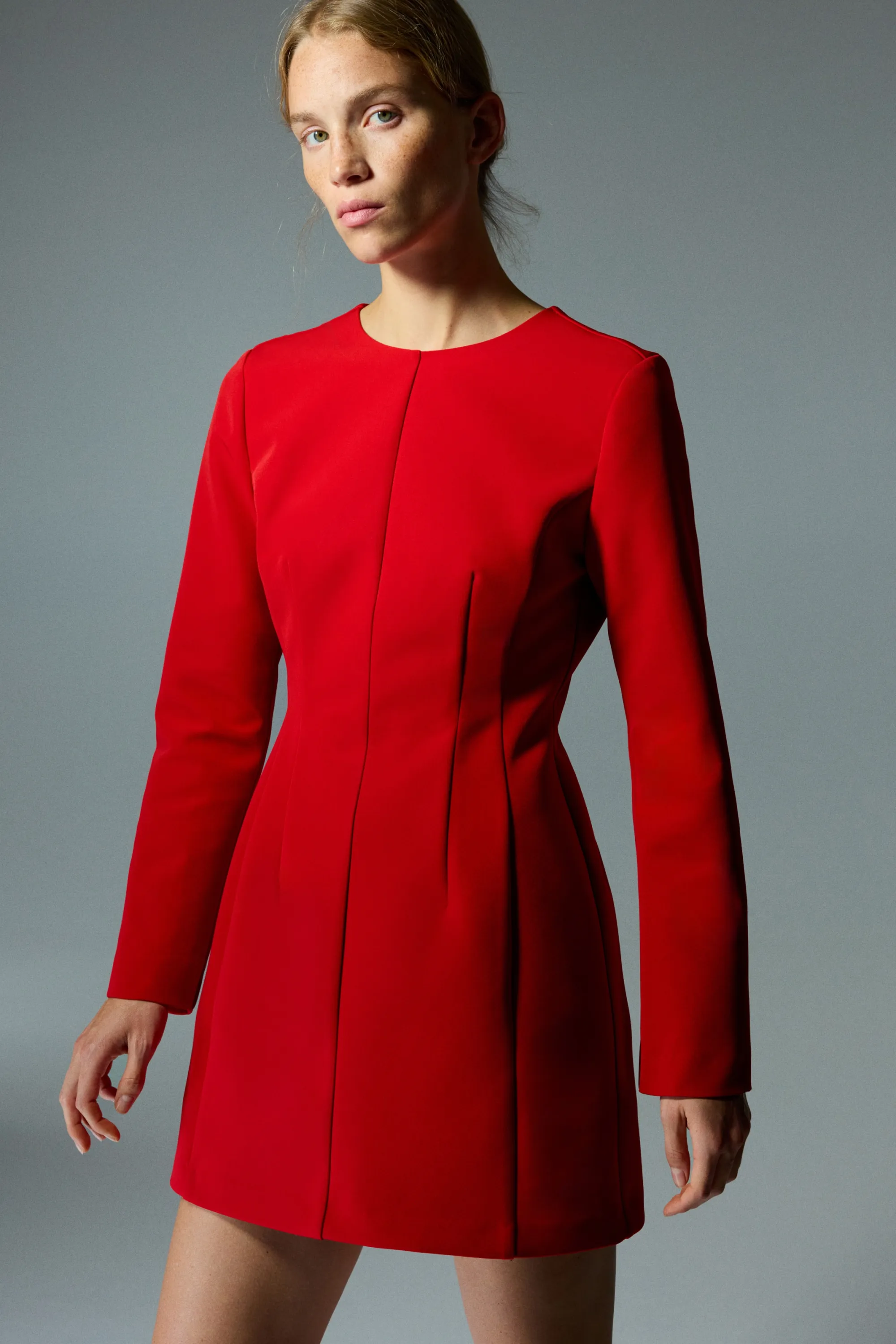 Robe à dos ouvert - Rouge