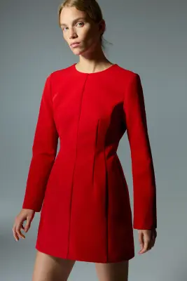 Robe à dos ouvert - Rouge — photo 1