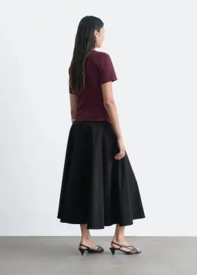T-shirt asymétrique drapé - Bordeaux — photo 5