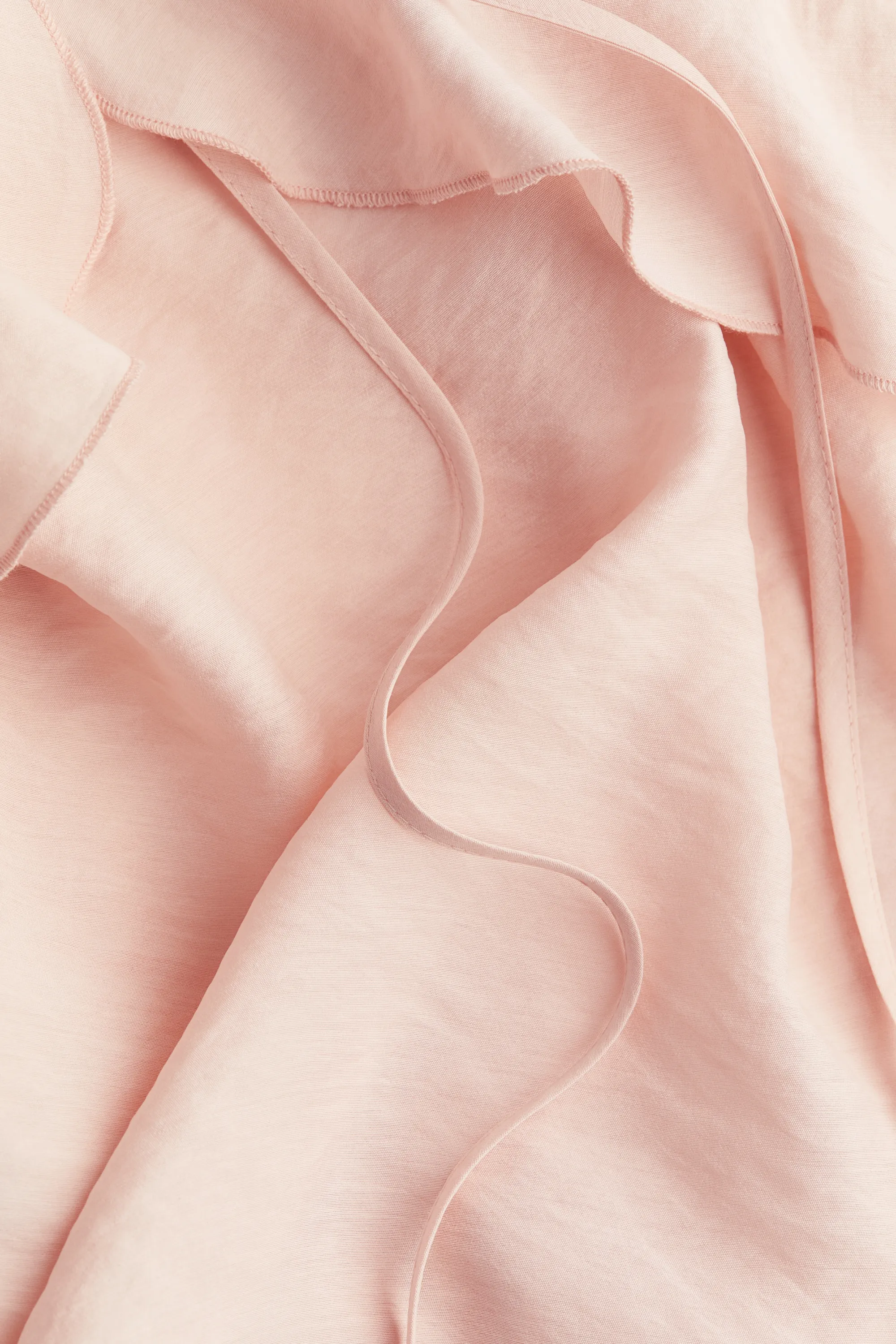 Robe volantée en modal mélangé - Rose clair