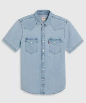LEVIS CHEMISE CLASSIC WESTERN Bleu ciel — photo 5