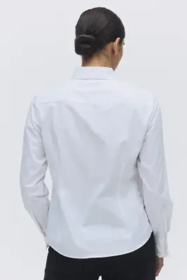 Chemise façon smoking - Blanc — photo 2