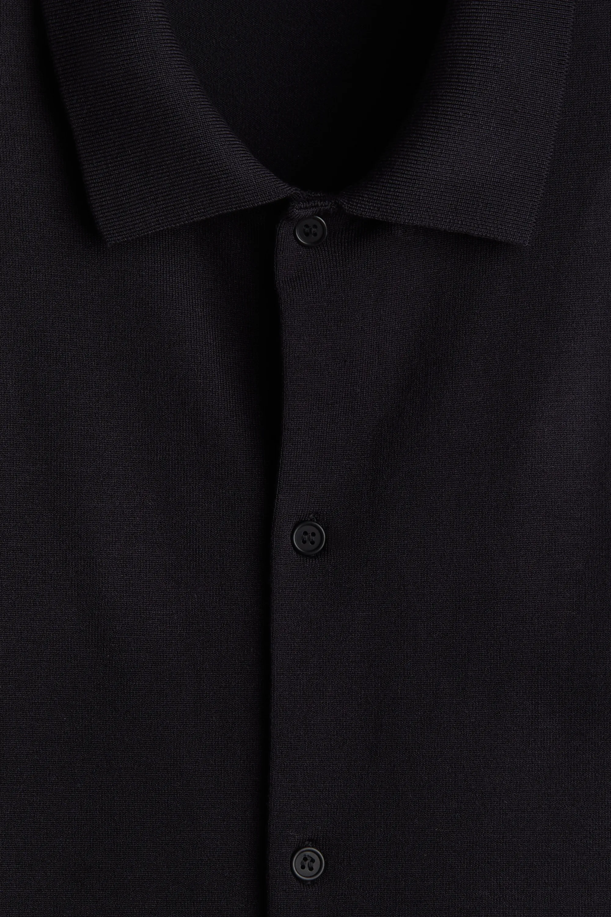 Chemise Regular Fit en maille fine - Bleu marine