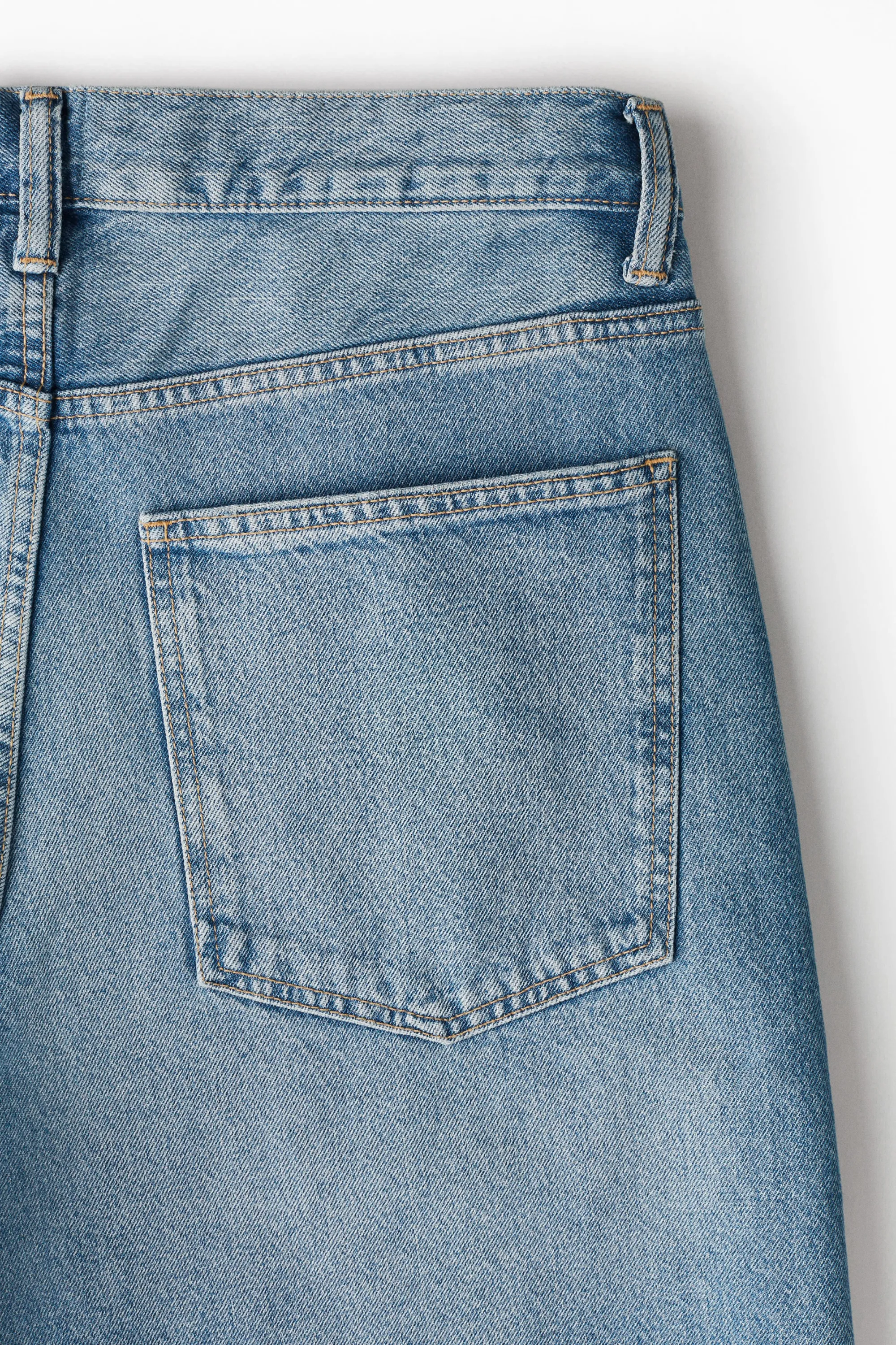 Short Super Baggy en denim - Bleu denim clair