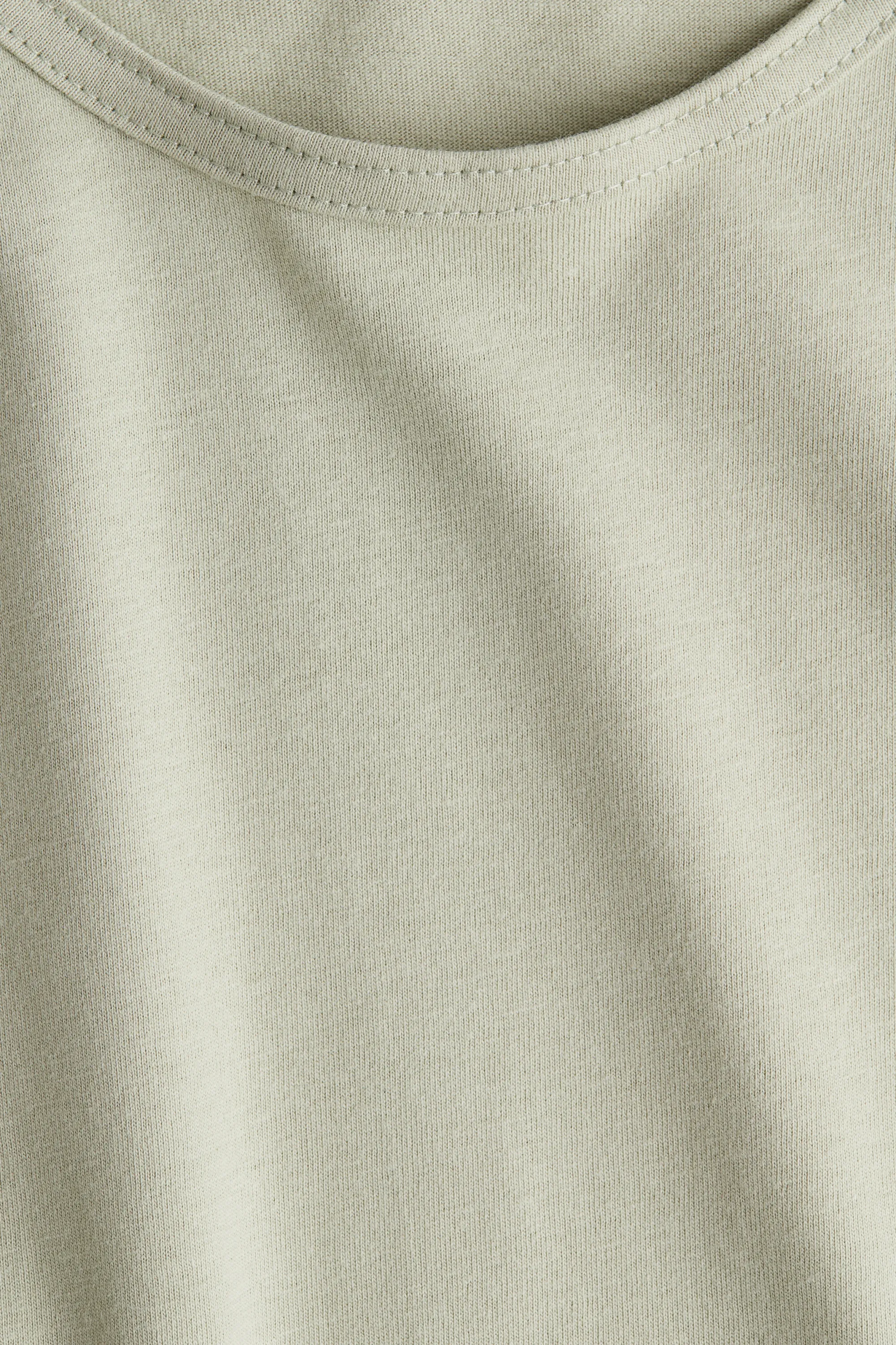 T-shirt en jersey de coton - Vert clair