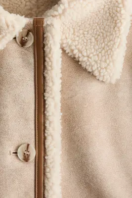 Veste double face - Beige clair — photo 4