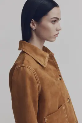 Veste avec col - Beige — photo 2