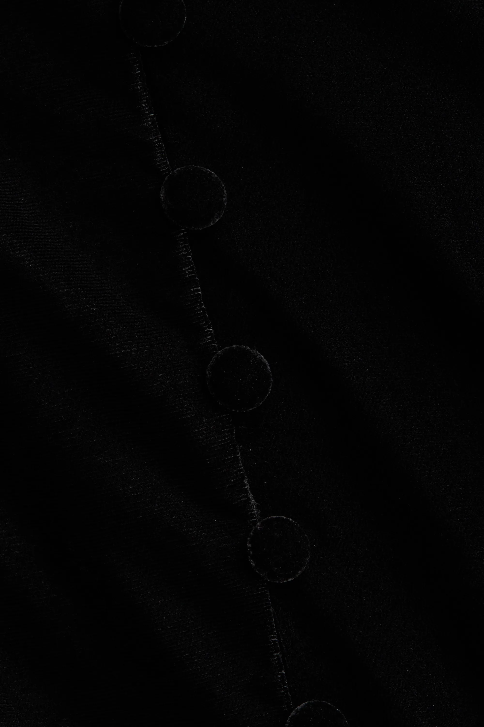 Blouse péplum en velours - Noir