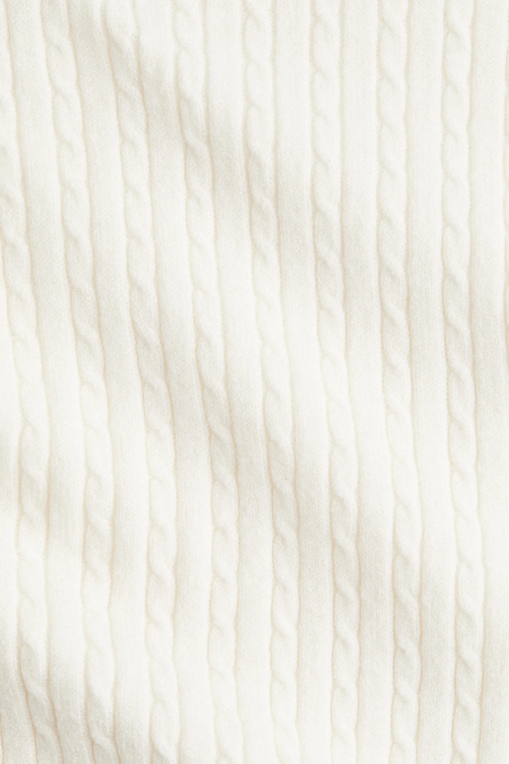 Pull en maille torsadée - Crème