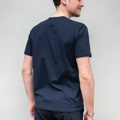 T-shirt Martin col V bleu marine — photo 3