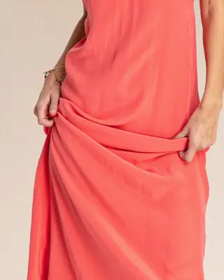 Robe longue Blake rose dragibus – Karma Koma — photo 3