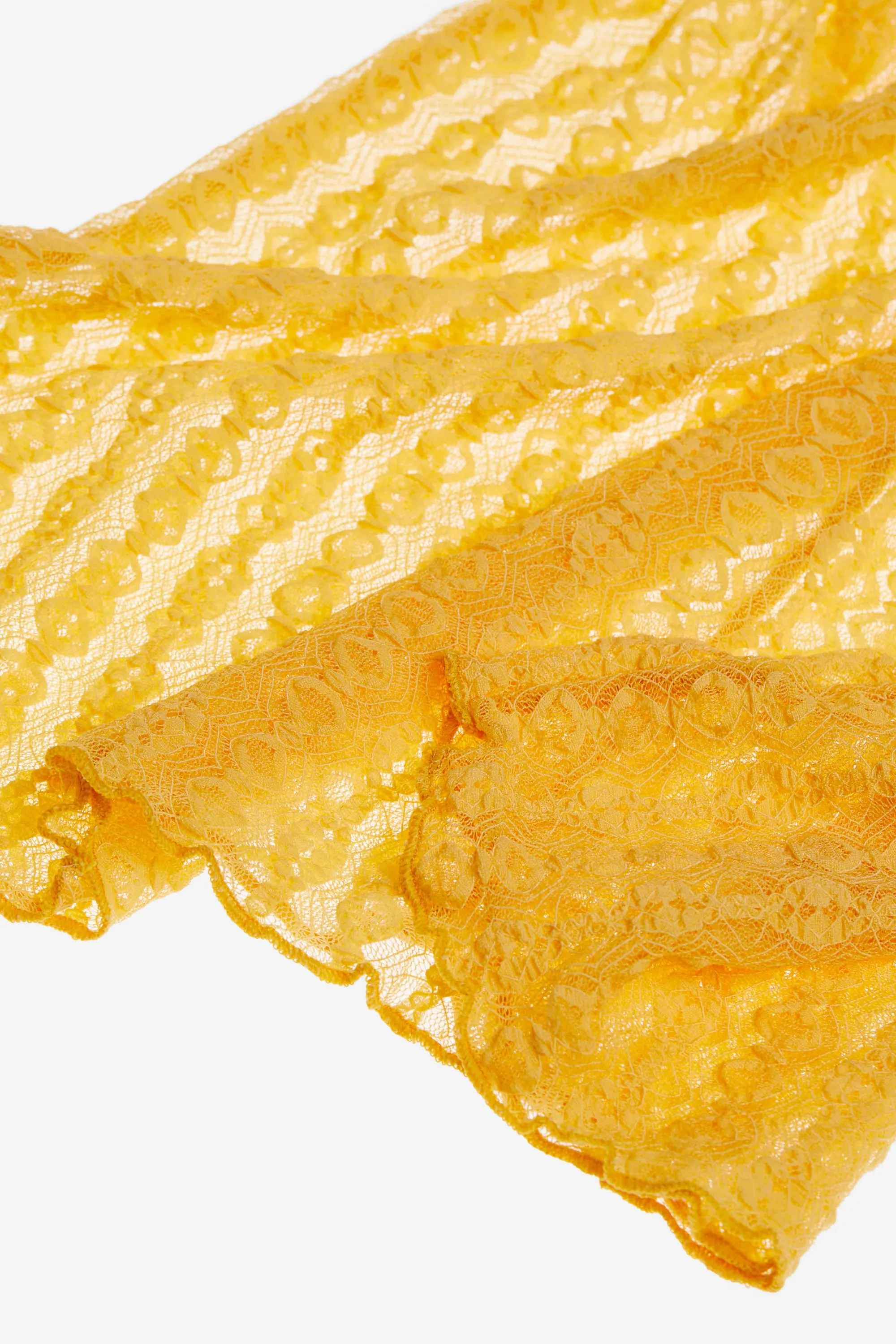Robe en dentelle - Jaune
