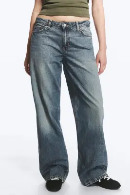 Jean jambe large taille basse Ample - Bleu Redondo - Bleu moyen — photo 1