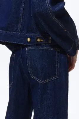 Wide High Jeans - Bleu denim foncé — photo 3