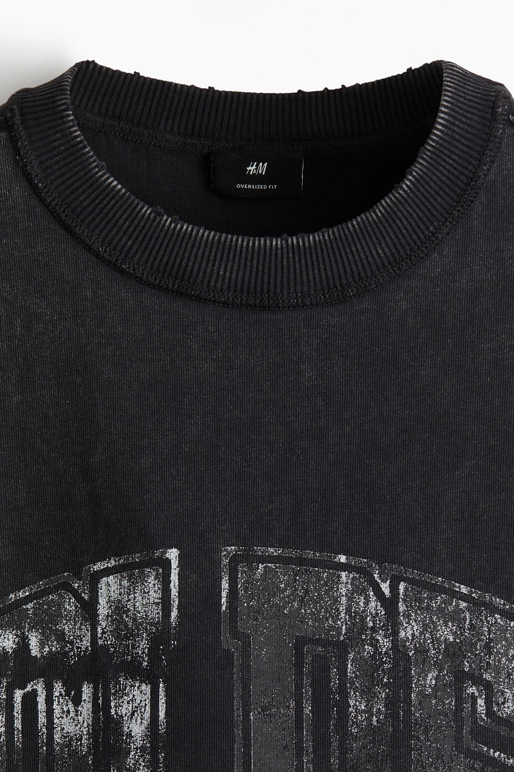 Débardeur Oversized Fit - Noir vintage/Golden