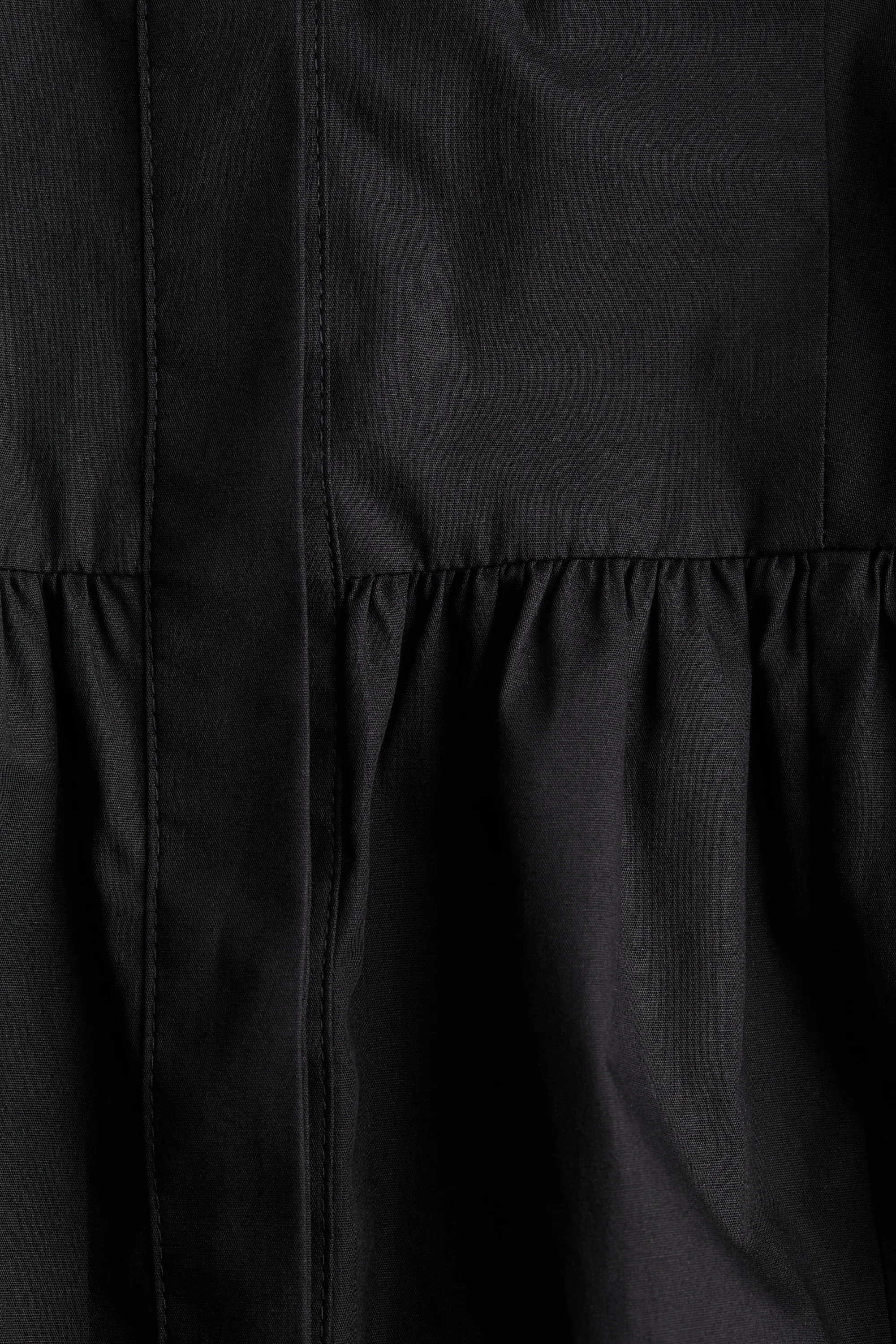 Robe chemise avec ceinture à nouer - Noir