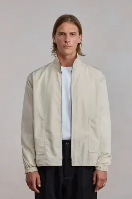 Training Zip Jacket - Nylon Ecru — photo 3