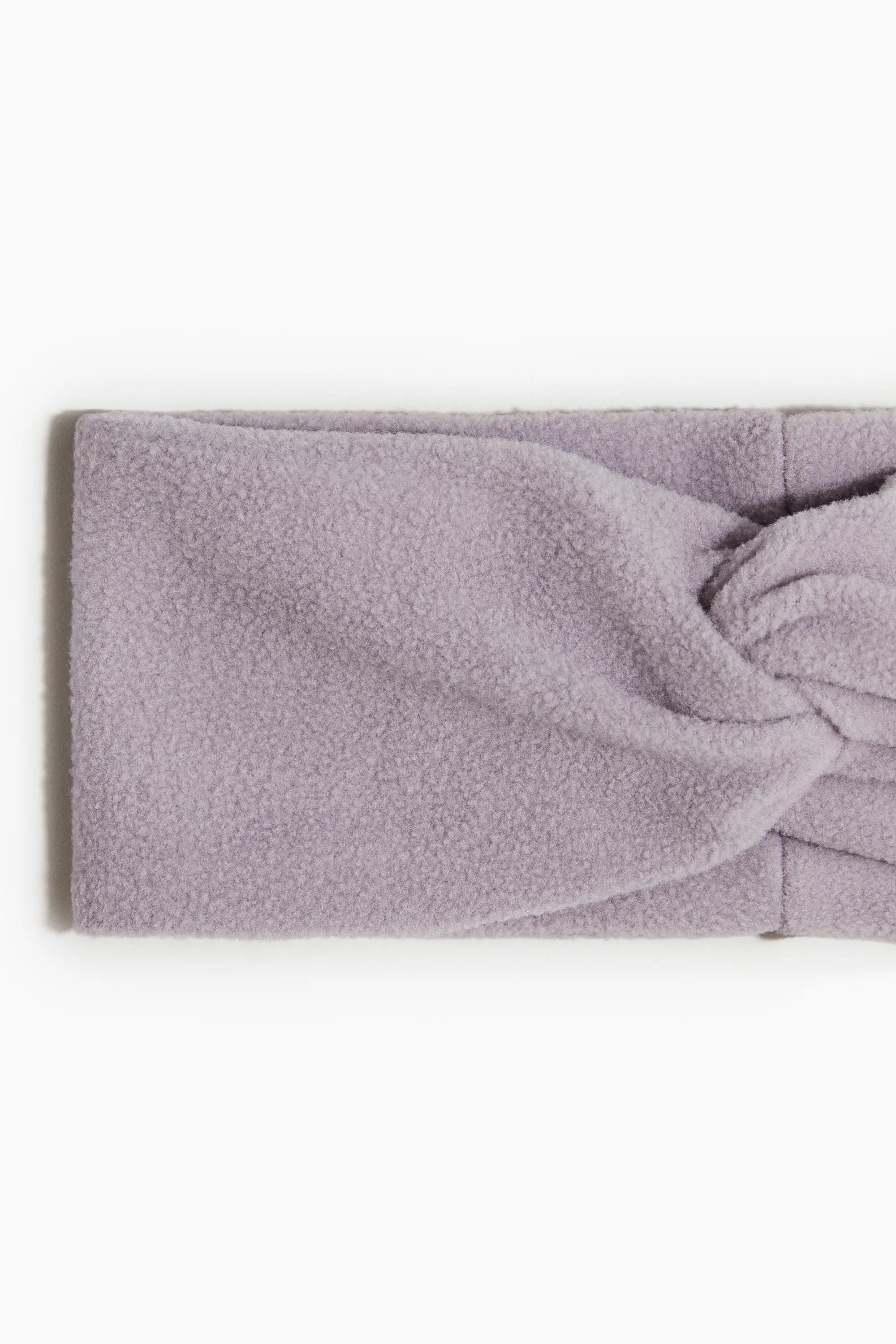 Bandeau de sport en tissu polaire - Lilas givré