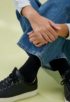 Les chaussettes en coton - Noir