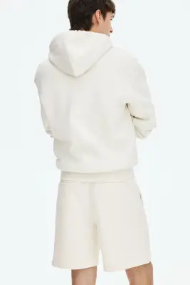 Short Regular Fit en interlock - Crème — photo 1