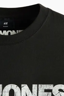 T-shirt Loose Fit - Noir/Ramones — photo 4
