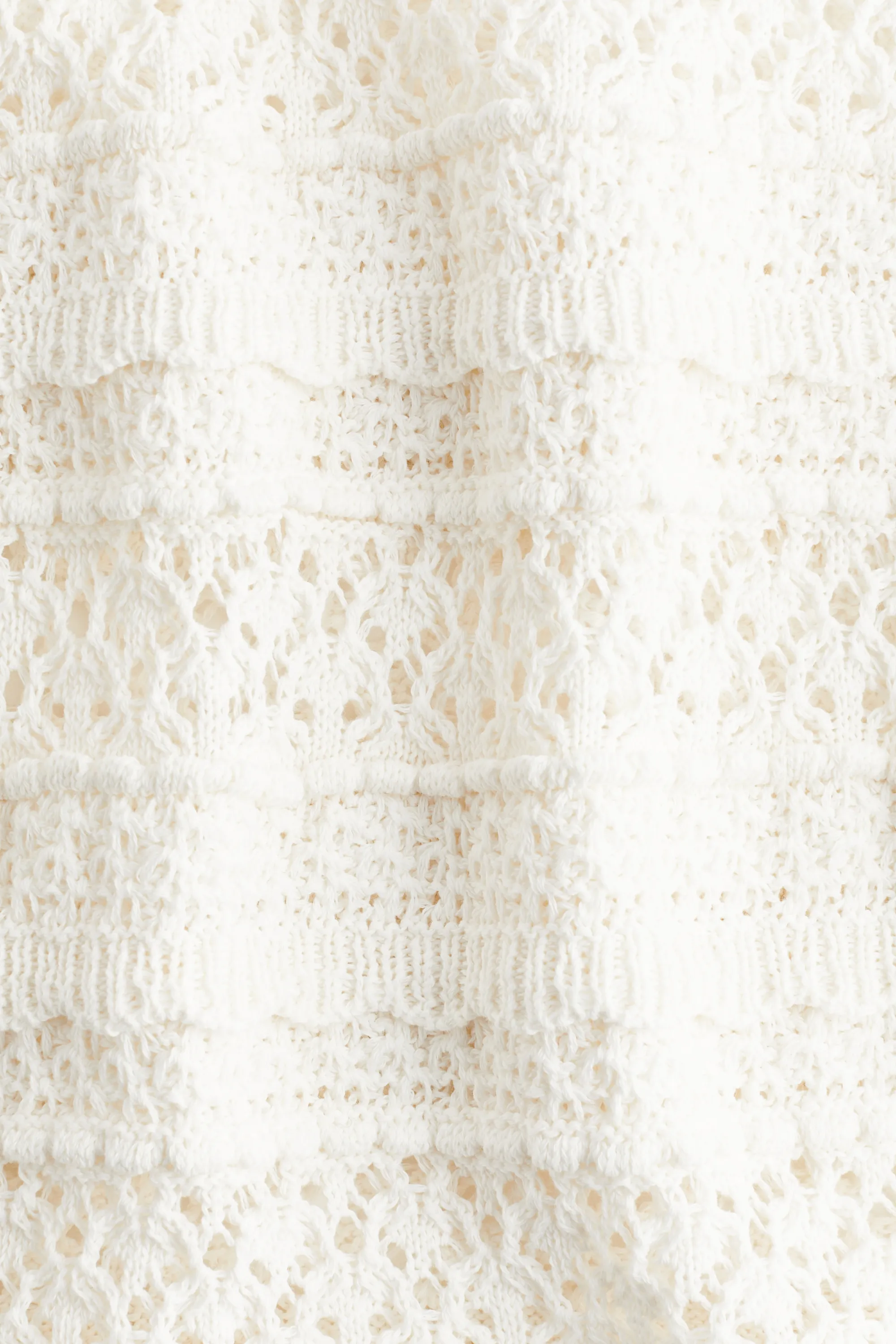 Top façon crochet - Blanc