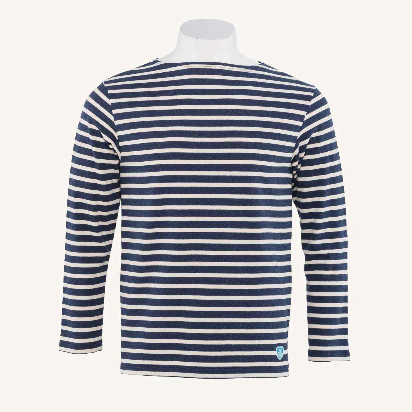 Marinière Indigo Mélangé / Écru, mixte