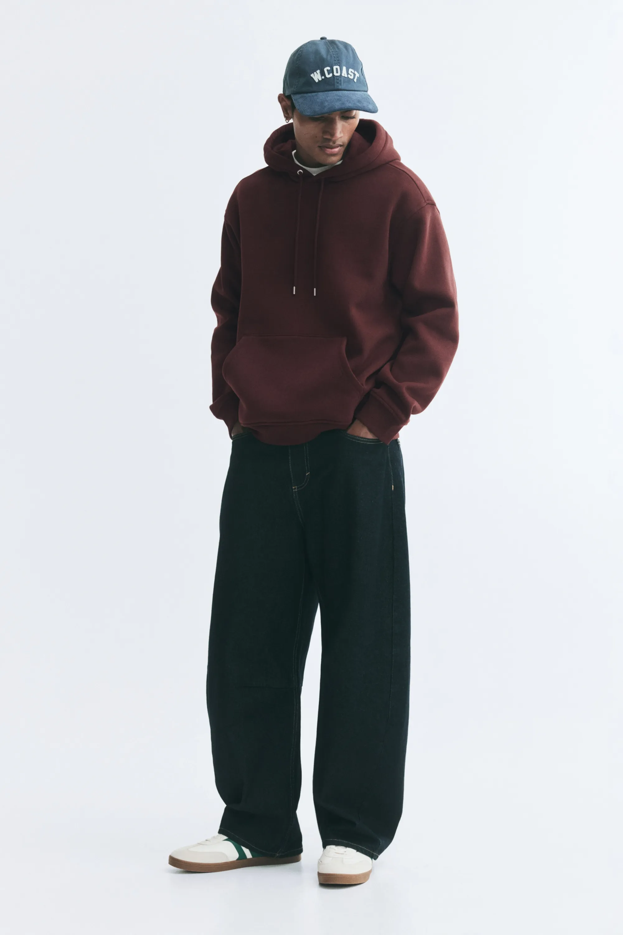 Hoodie Loose Fit - Bordeaux
