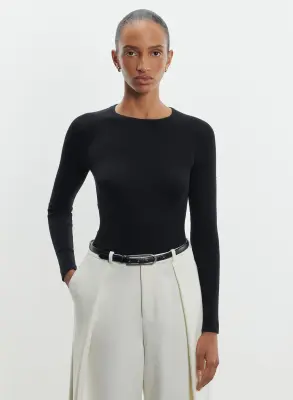 Pull en laine mérinos et soie