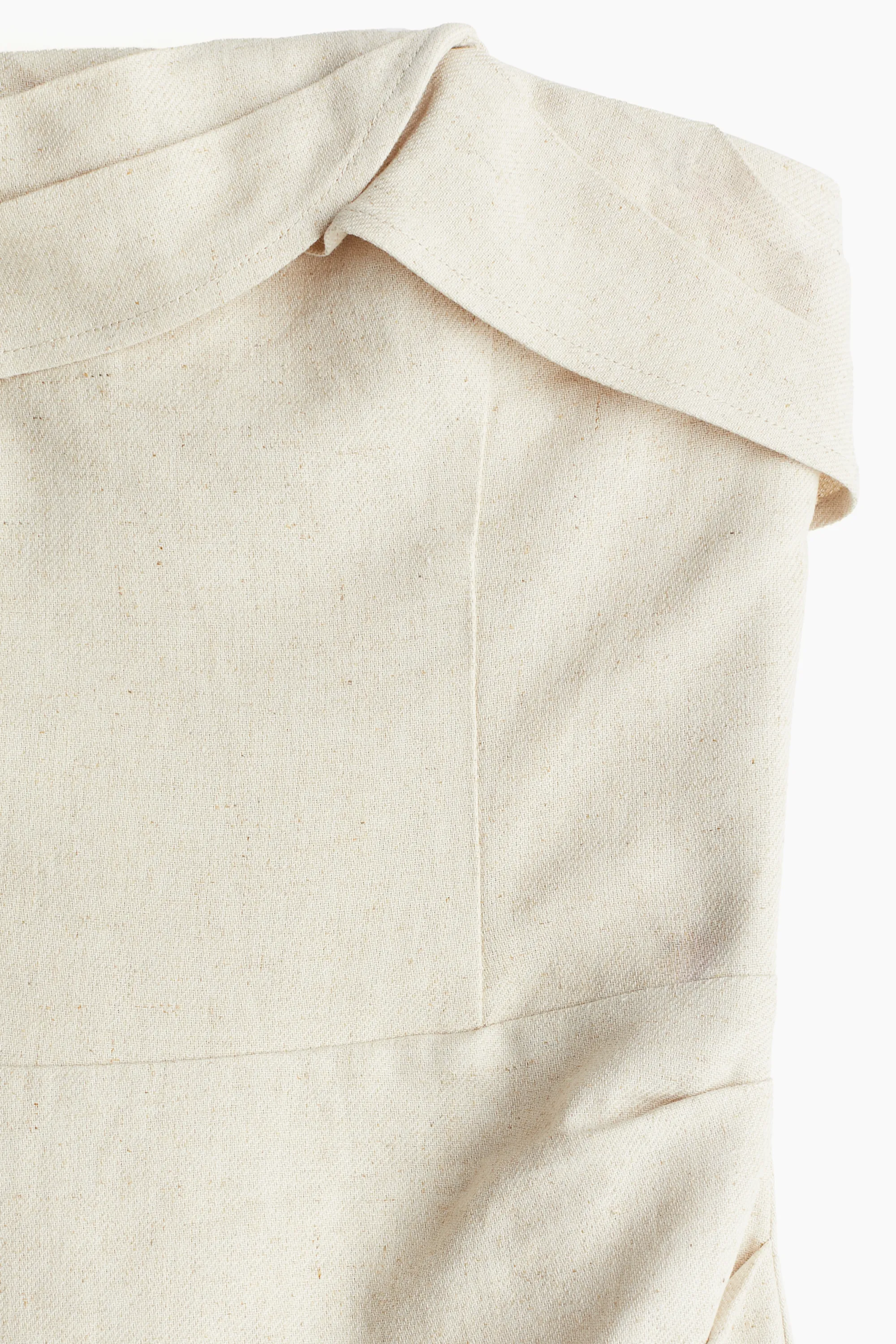 Robe bustier en lin mélangé - Beige clair
