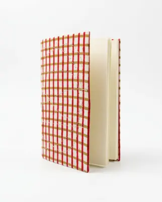 Carnet Indira - Motif tamis rouge et jaune – Mamamushi Studio — photo 4