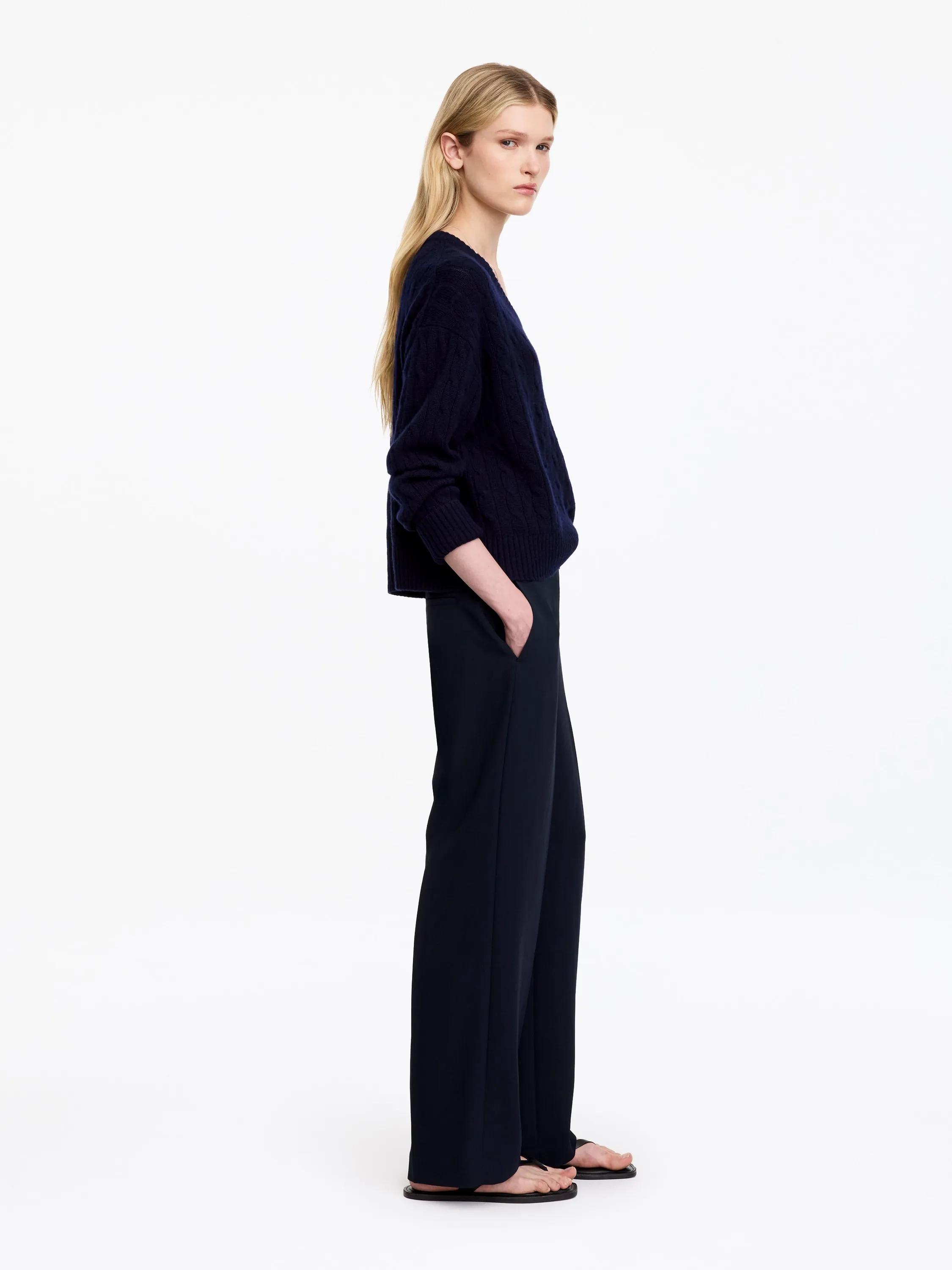 Pantalon droit - Bleu marine