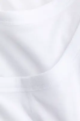 Top superposé en coton - Blanc — photo 3