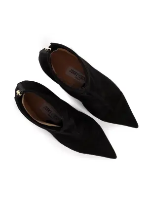 Bottines en suède noir talon virgule et bout pointu  Prix boutique 900€ Taille 35 — photo 4