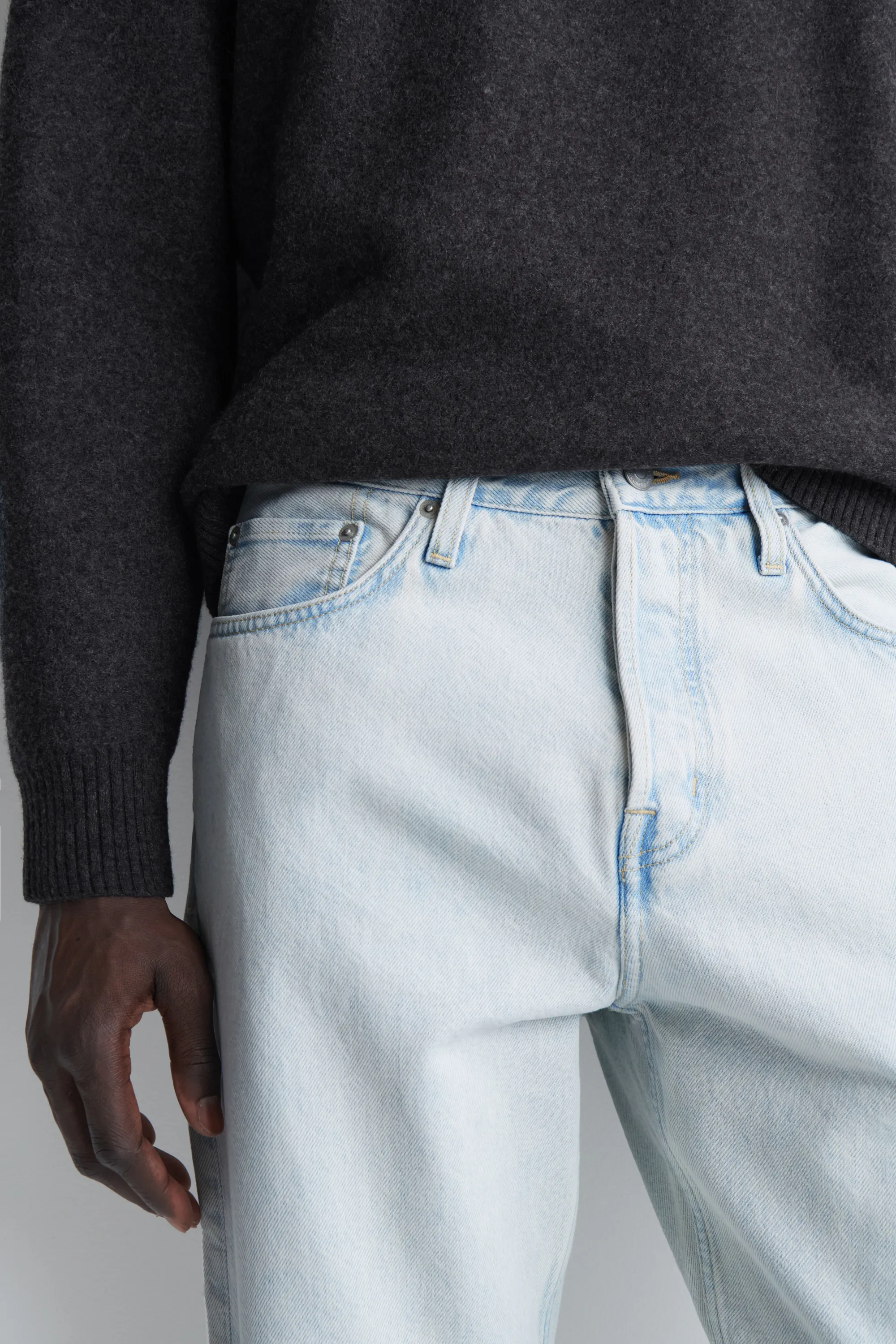 JEAN SIGNATURE REGULAR DROIT - BLEU CIEL