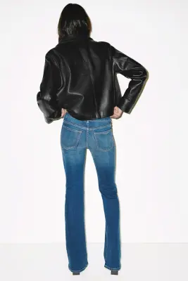 Flared Low Jeans - Bleu denim — photo 2