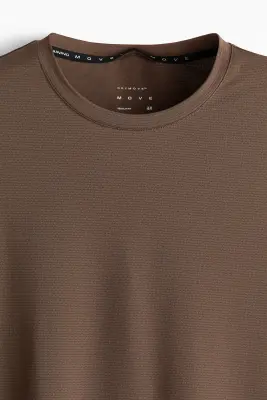 T-shirt de sport en mesh DryMove™ - Marron — photo 4